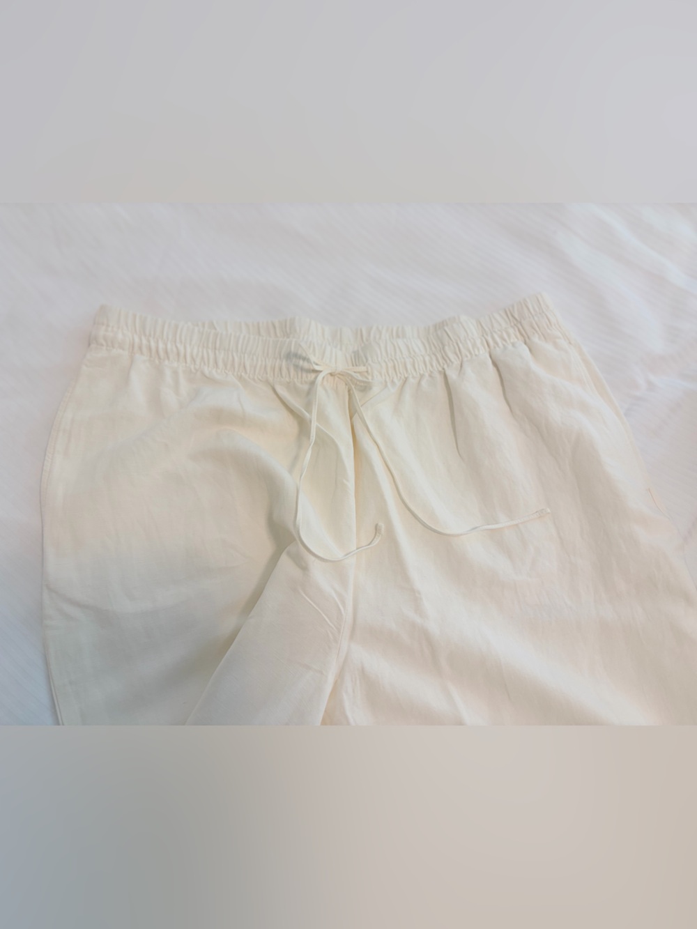 Classic Linen Drawstring Pants - Picture 2 of 4